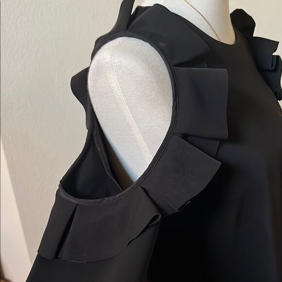 Ted Baker Siiara Black Cut Out Ruffled Mini Dress - Ted Size 3 / US 8‎ NWOT - Picture 8 of 16